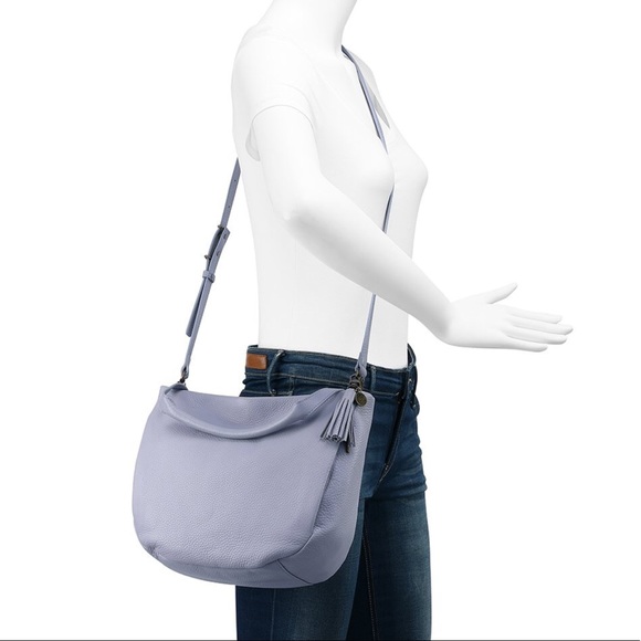 🆕 The Sak pebbled leather lavender crossbody bag - Picture 4 of 8